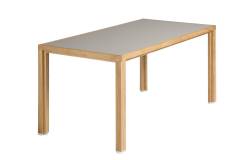 Tisch Eichenholz Linoleumplatte \
